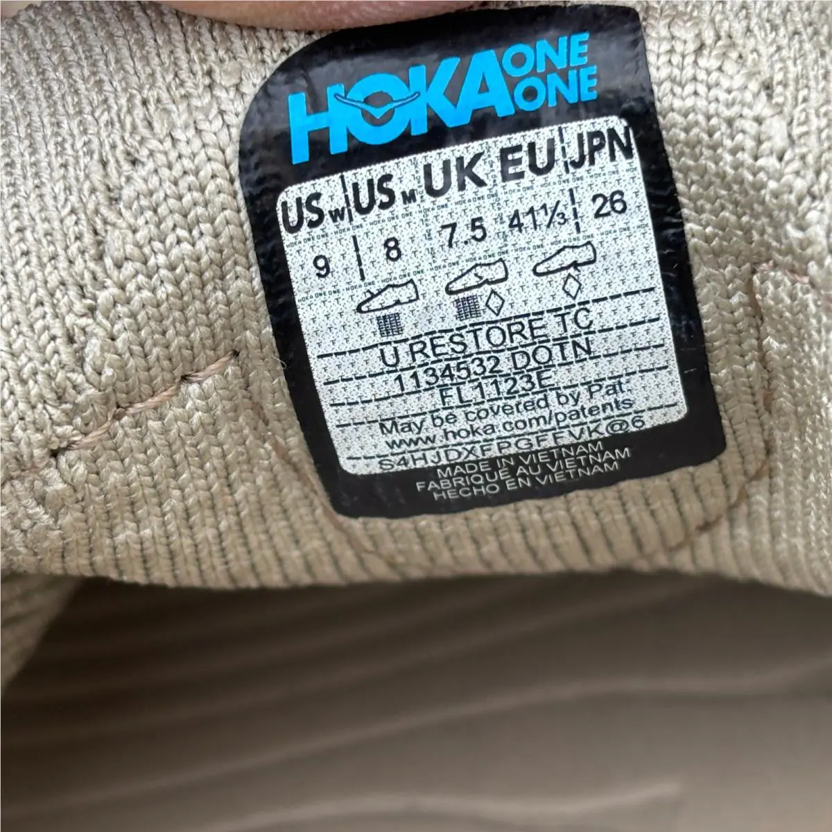 Hoka shoes - Light Brown (UPC: 196565566263) 7