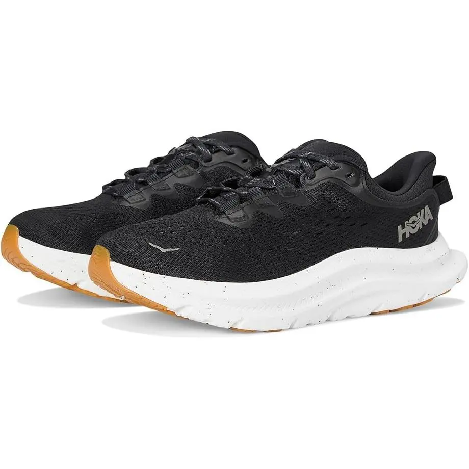 Hoka Kawana 2 Road Running Training Sneakers Black Mesh White Women`s Size 8.5 B - Black / White