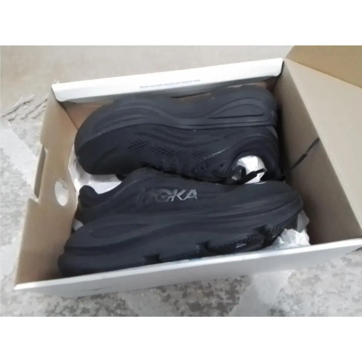 Hoka Bondi 9 Women`s Size 6 B Black Shoes 1162012 Bblc