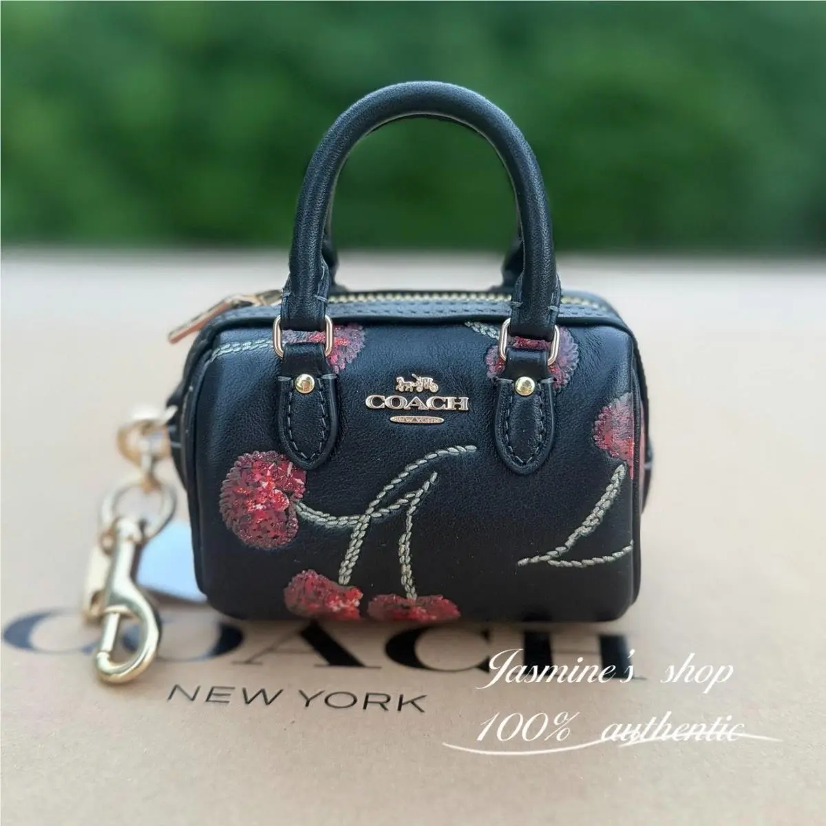Coach Mini Rowan Satchel Bag Charm In Signature Canvas CX068/CZ082/CDB17