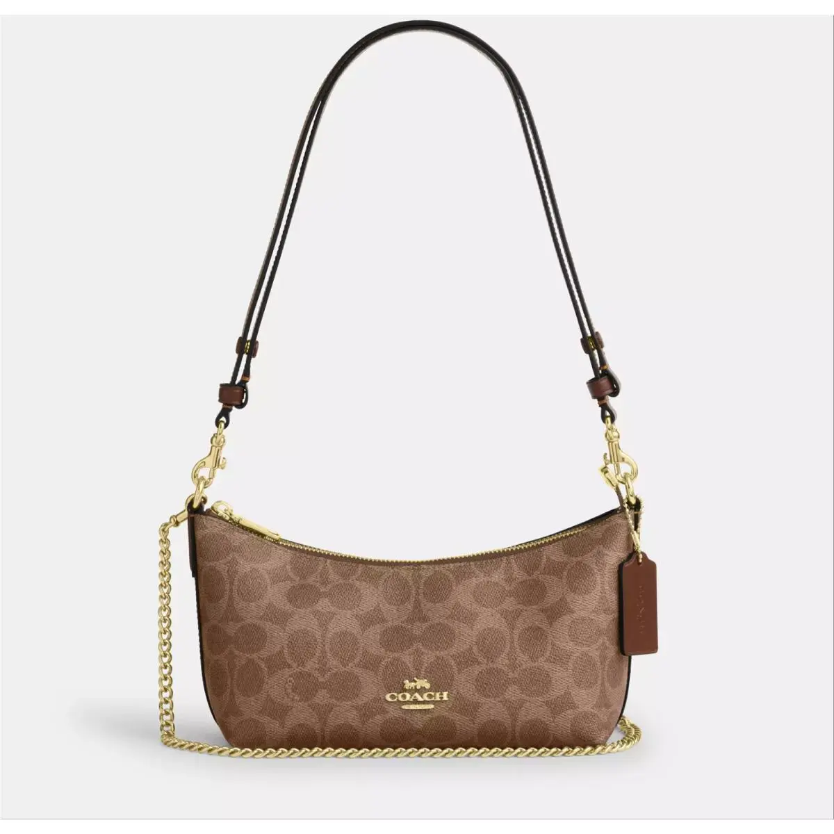Caitlin Shoulder Bag with Quilting CDZ88/CDZ89/CEK80 CEK80 Gold/Tan/Brown by Coach
