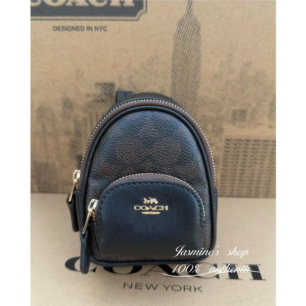 Coach Mini Court Backpack Bag Charm Signature Canvas CX066/CAA68/CAO93
