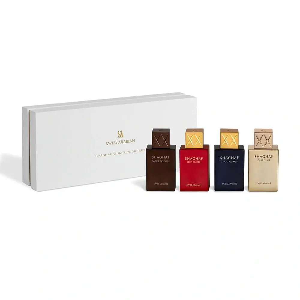 Swiss Arabian Shaghaf Oud Mini Perfume Discovery Set 4 × 25ml Unisex Fragrance G