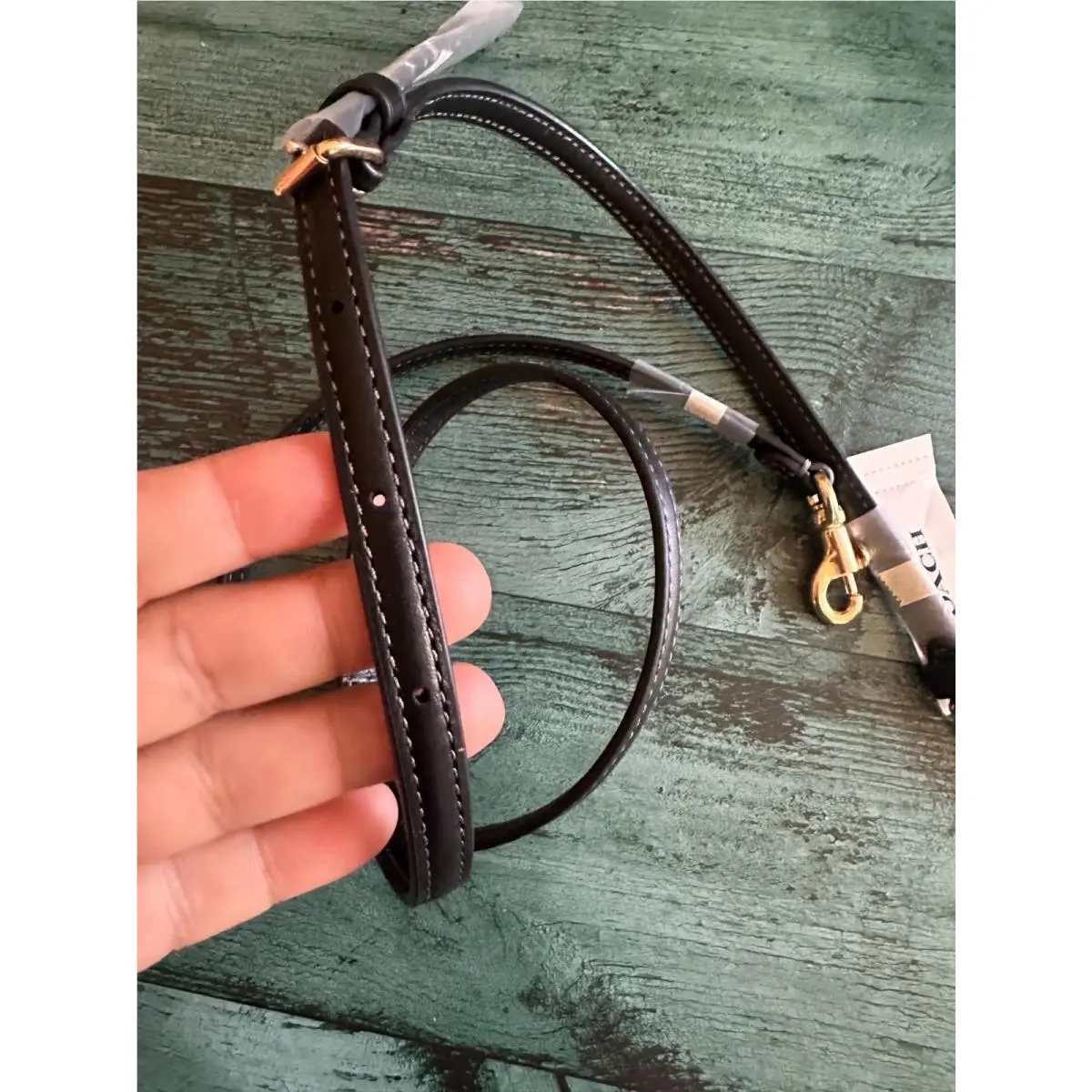 Coach Refined Calf Leather Thin Adjustable Strap CU265 Bag Handbag Purse