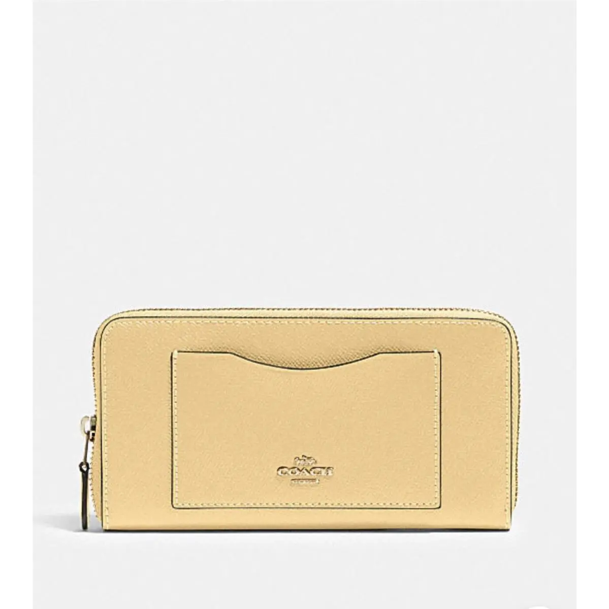 Coach 54007 Accordion Zip Wallet Gold/vanilla Cream