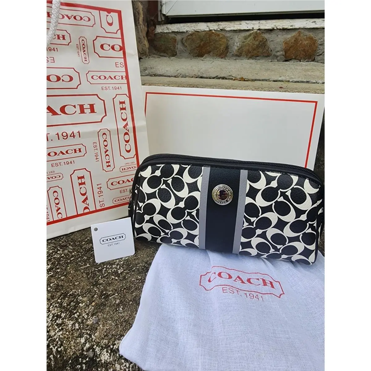 Coach Cosmetic Bag- New- Look