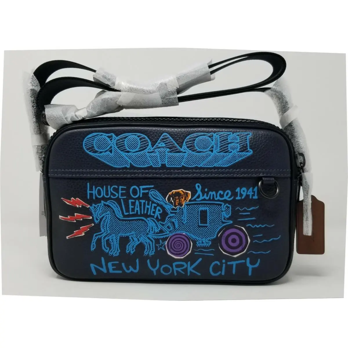 Coach Graham Leather Crossbody with Art School Graphic C5416