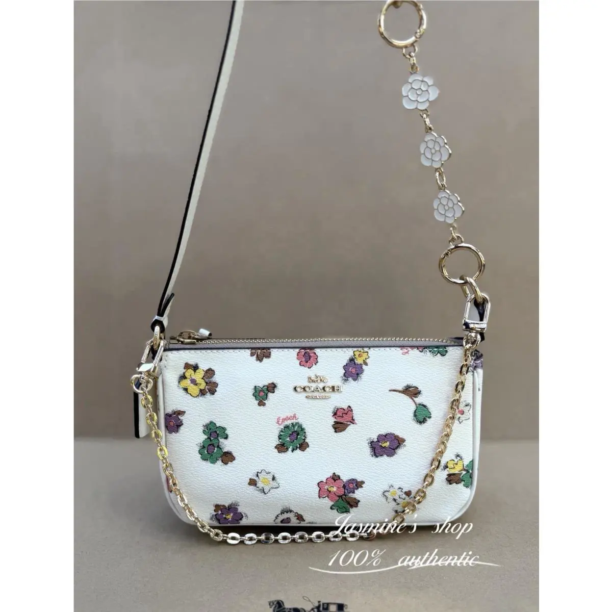 Coach Nolita 19 with Spaced Floral Field Print CA738