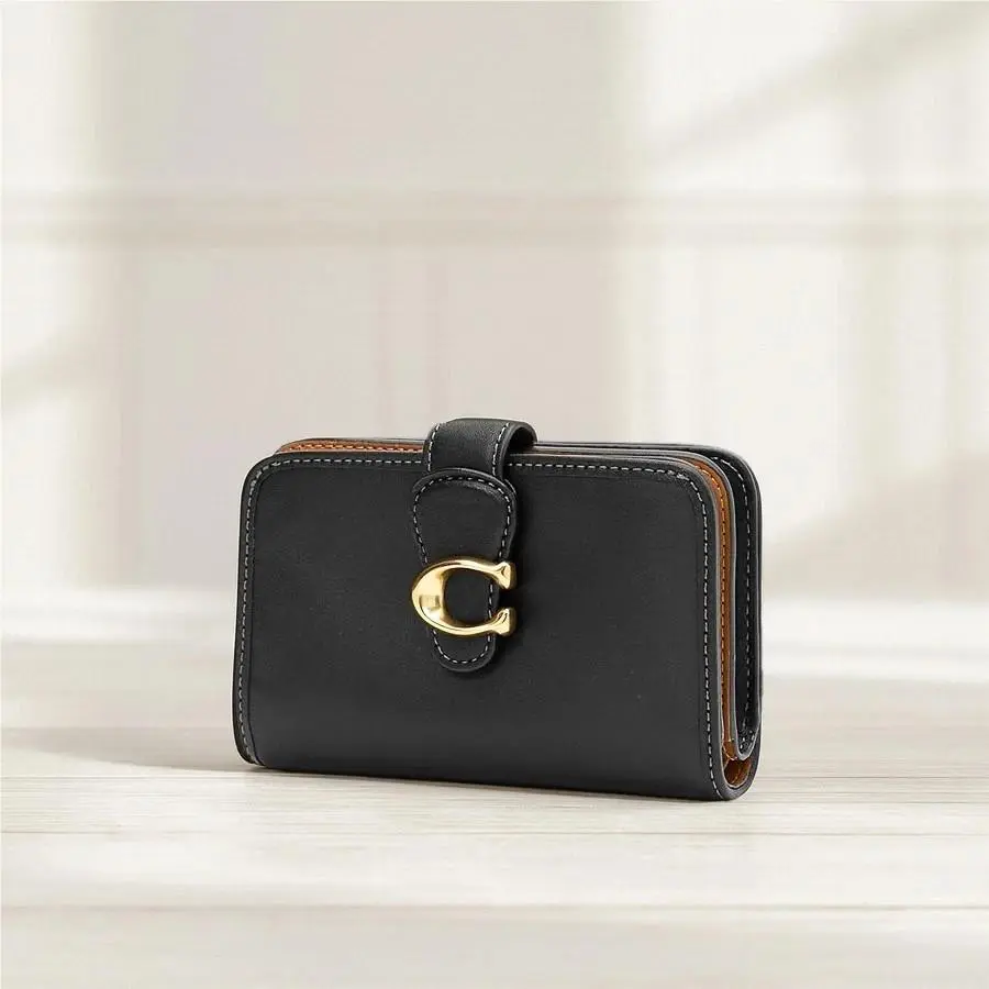 Coach Tabby Medium Wallet Leather Black CA193 Outlet F/s Ships From US