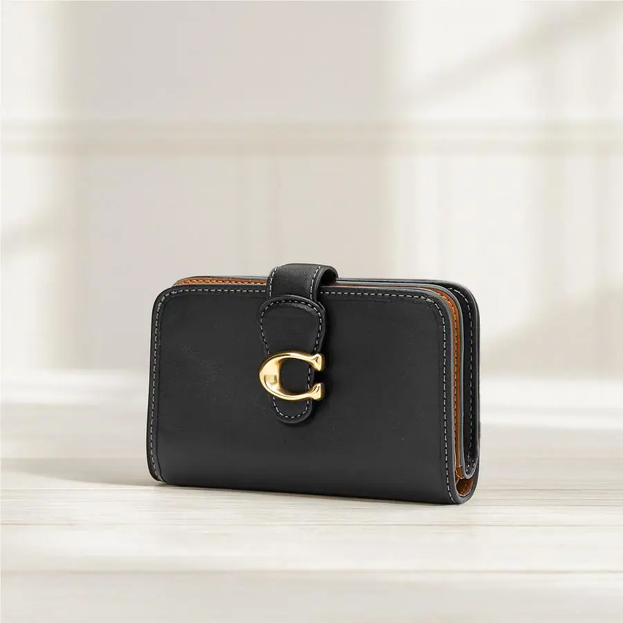Coach Tabby Medium Wallet Leather Black CA193 Outlet F/s
