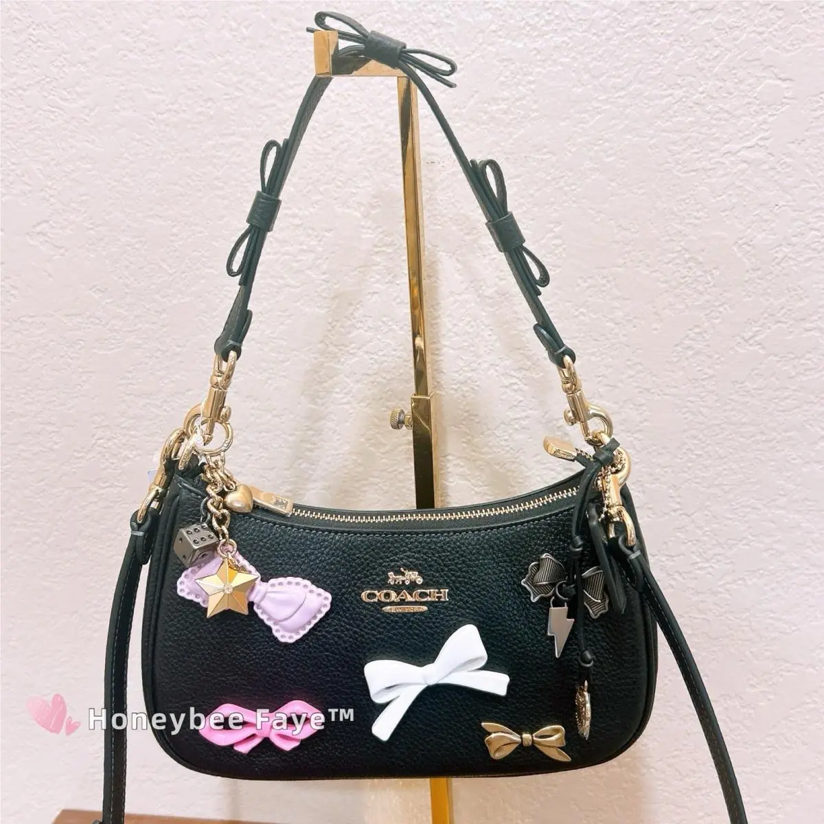 Coach Teri Shoulder Bag with Bows and Charms CDY93