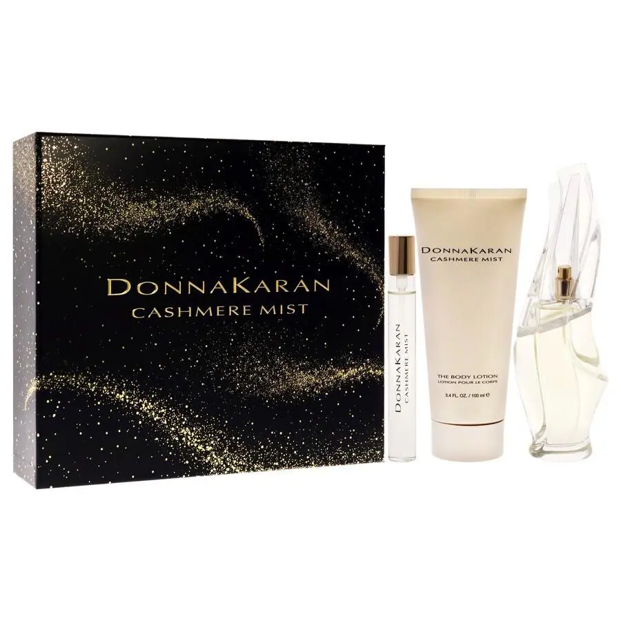 Cashmere Mist by Donna Karan Fragrance For Women 3 Piece Gift Set