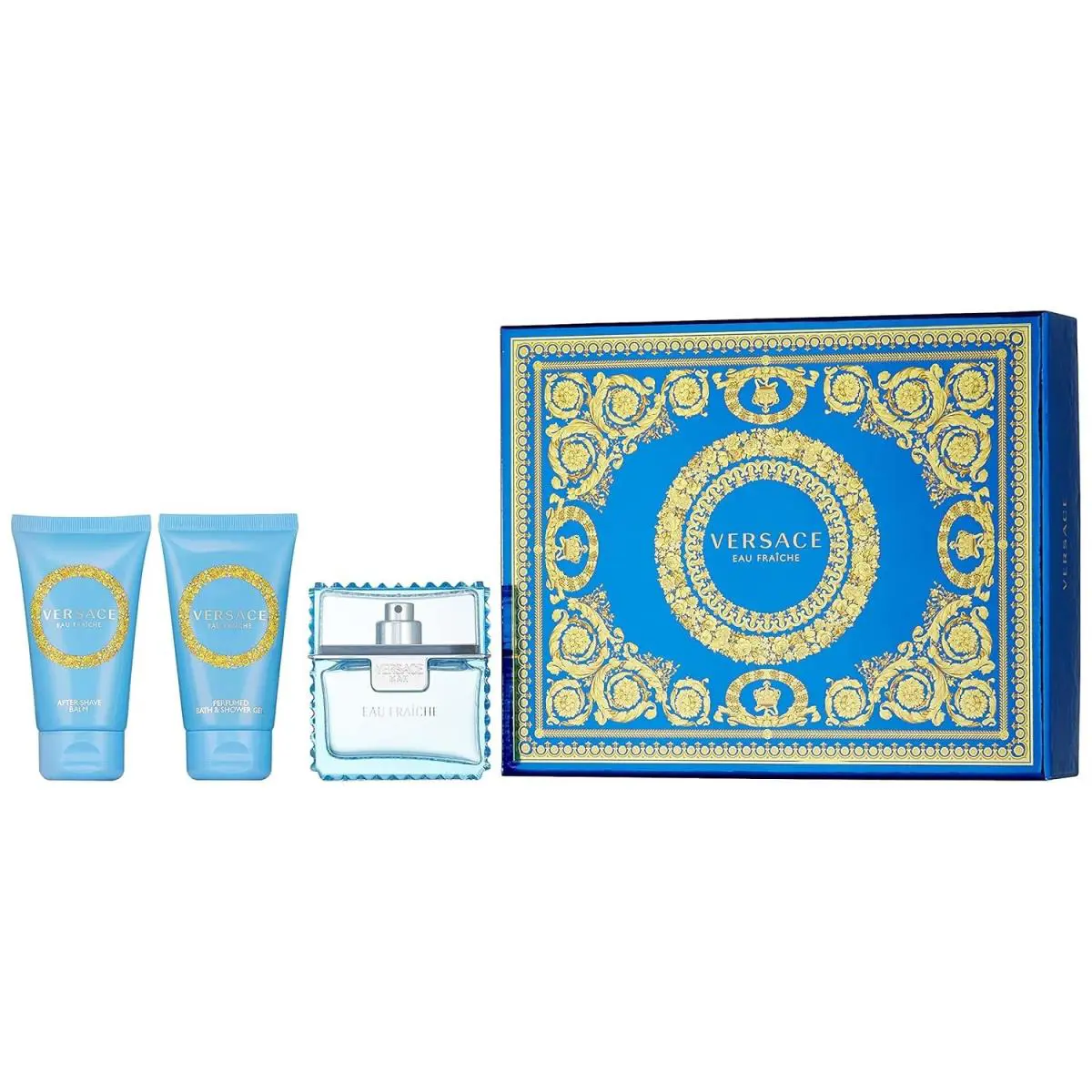 Versace Man Eau Fraiche Fragrance For Men 3 Piece Gift Set