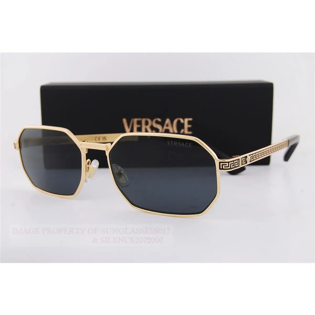 Sunglasses VE 2297 1002/87 Gold/dark Grey by Versace