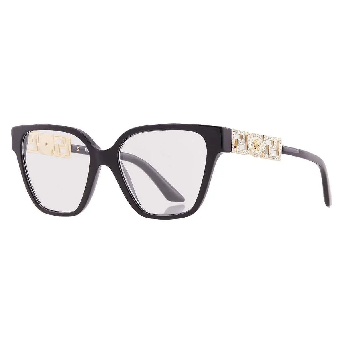 Versace Demo Square Ladies Eyeglasses VE3358B GB1 52 VE3358B GB1 52