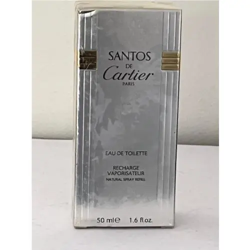 Vintage Santos de Cartier Edt 50 Ml. Box Recharge Vaporizer 1998 Rare