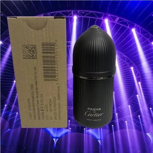 New: Pasha Parfum Cartier Noir Absolu Parfum 3.3 oz 100 Mil