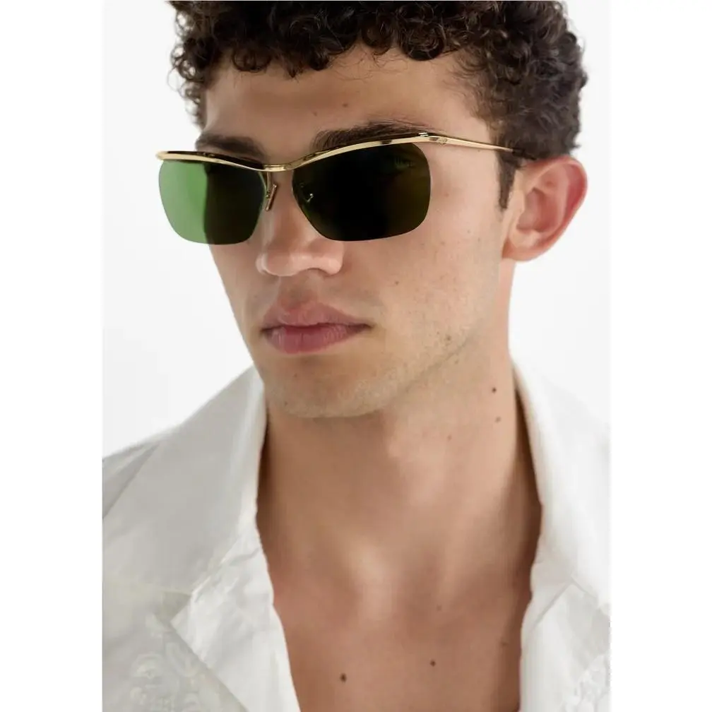 CL40307U 30N Women’s Gold Frame Green Lens Sunglasses by Celine