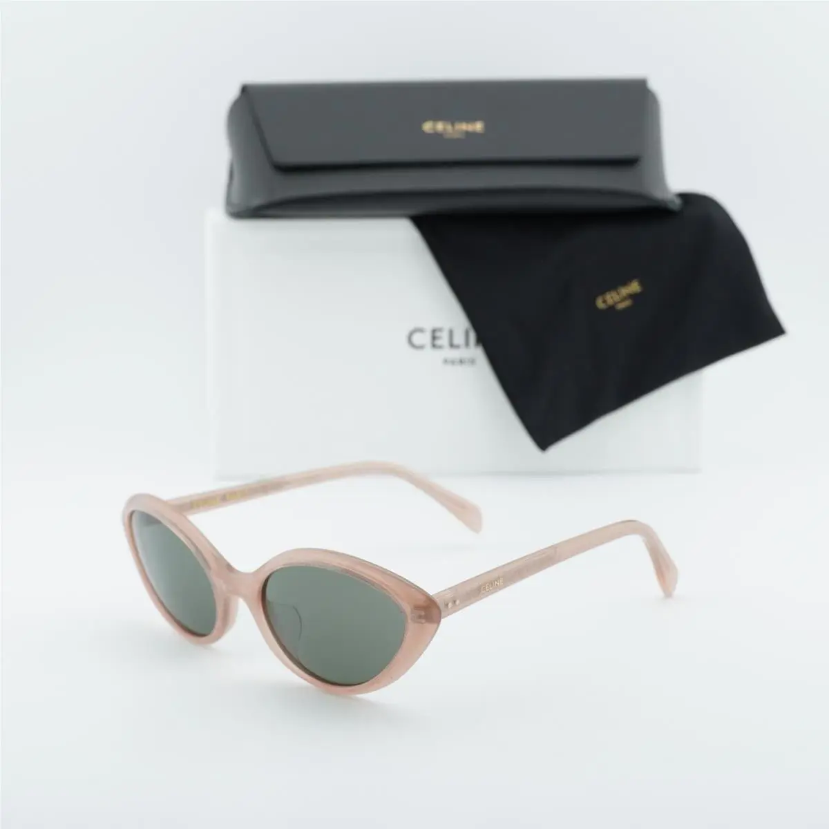Celine CL40264U 74N Pink Glitter/green 57-20-140 Sunglasses