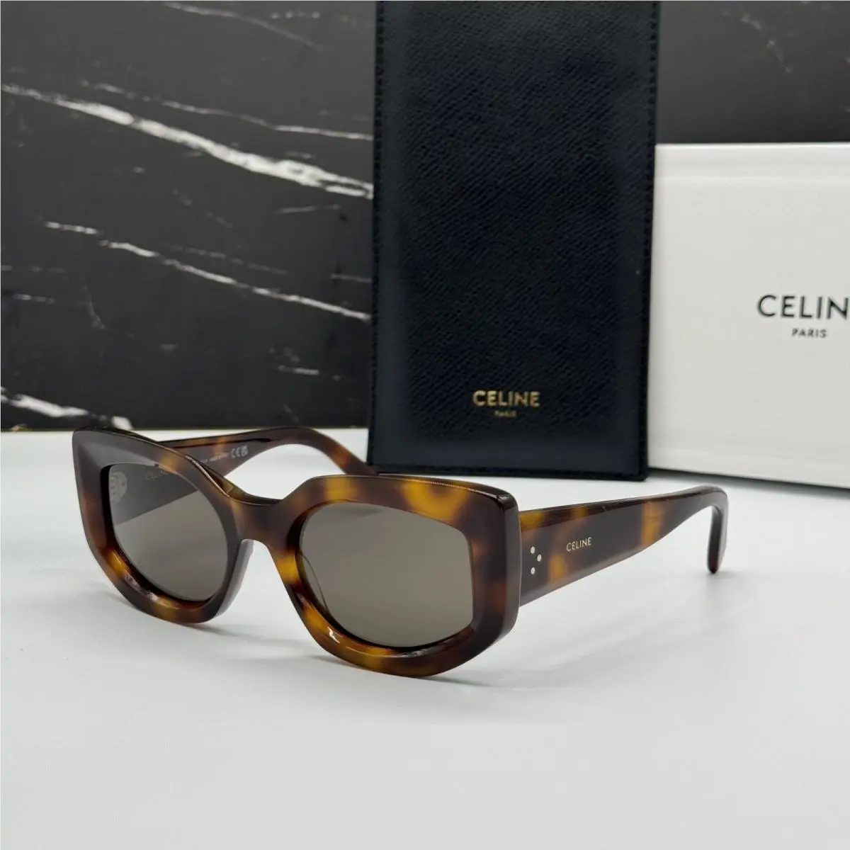 Celine CL40277I 53E Sunglasses Havana Women Eyewear Celine
