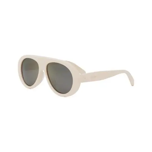 CL40300U Apres Ski Capsule 25C Ivory/grey Mirror Sunglasses by Celine