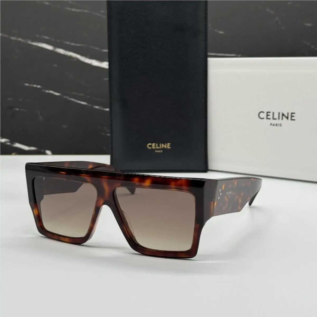 Celine CL40092I 52F Sunglasses Havana Women Eyewear Celine