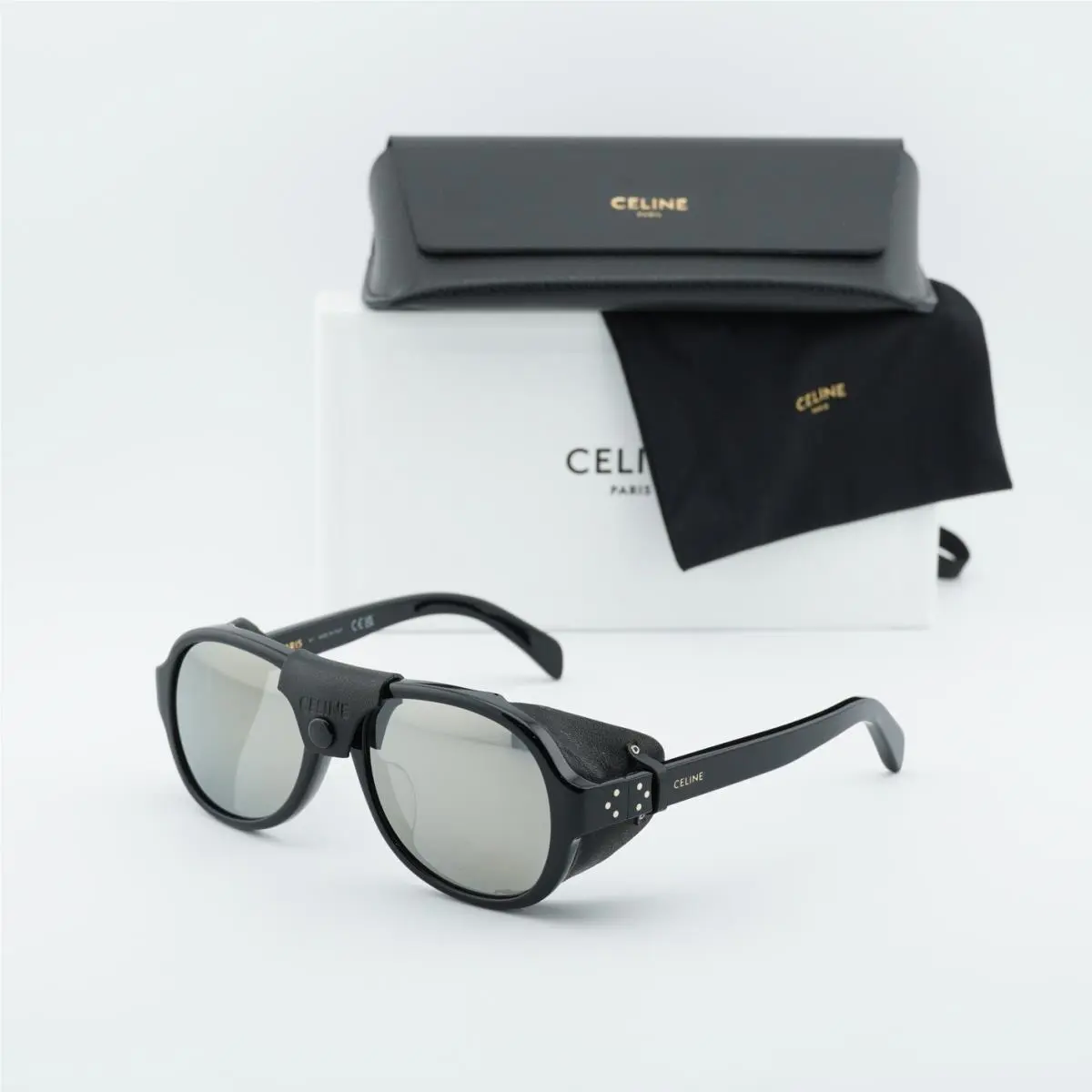 Celine CL40301U 01C Black/smoke Mirror 56-18-140 Sunglasses