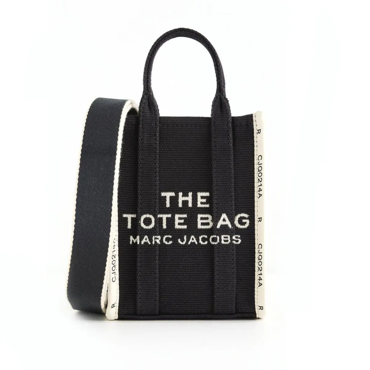 Marc Jacobs The Tote Bag Mini Crossbody Purse Black Canvas Bag