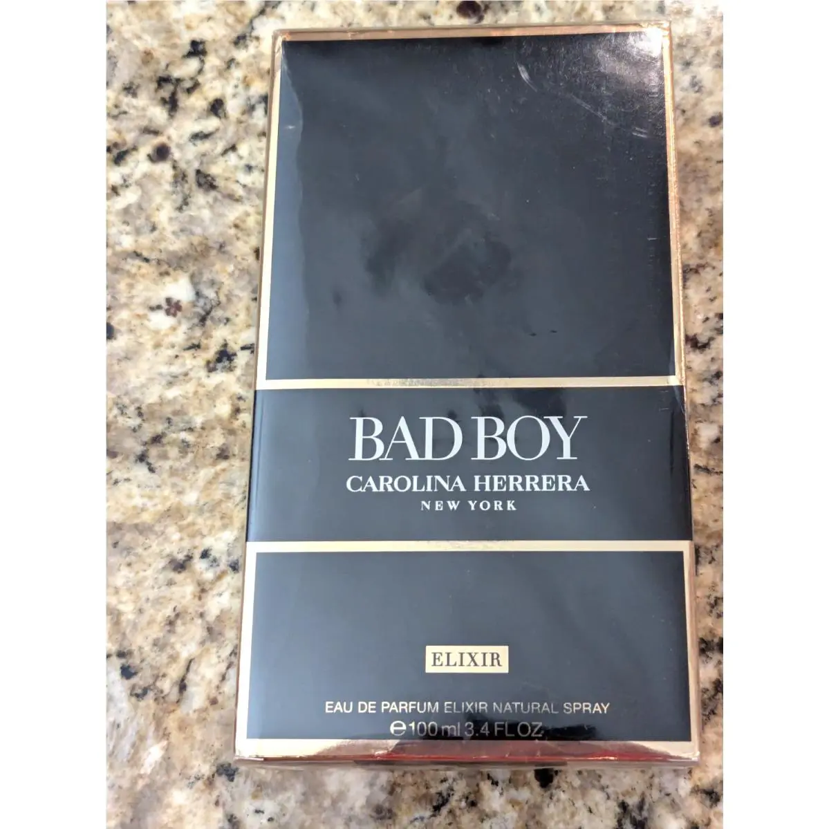 Carolina Herrera Men`s Bad Boy Eau de Parfum Elixir Edp Spray 3.4 oz