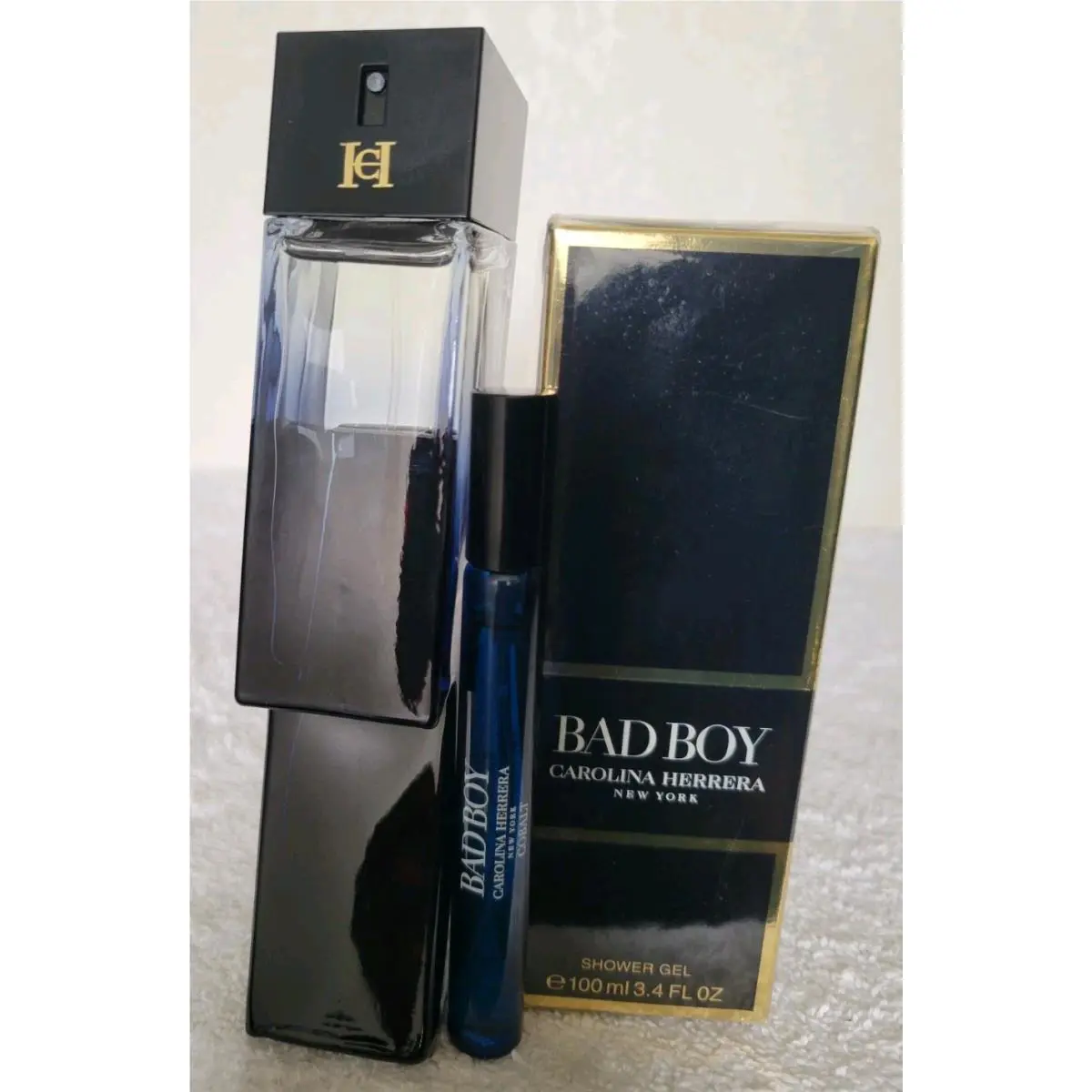 Bad Boy Cobalt Electrique Carolina Herrera Eau DE Parfum 3.4 Oz/w Trv Tstrinbox