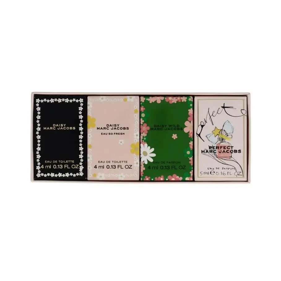 Marc Jacobs 4pc Gift Set For Womendaisy/daisy Fresh/daisy Wild 4ml+ Perfect 5ml