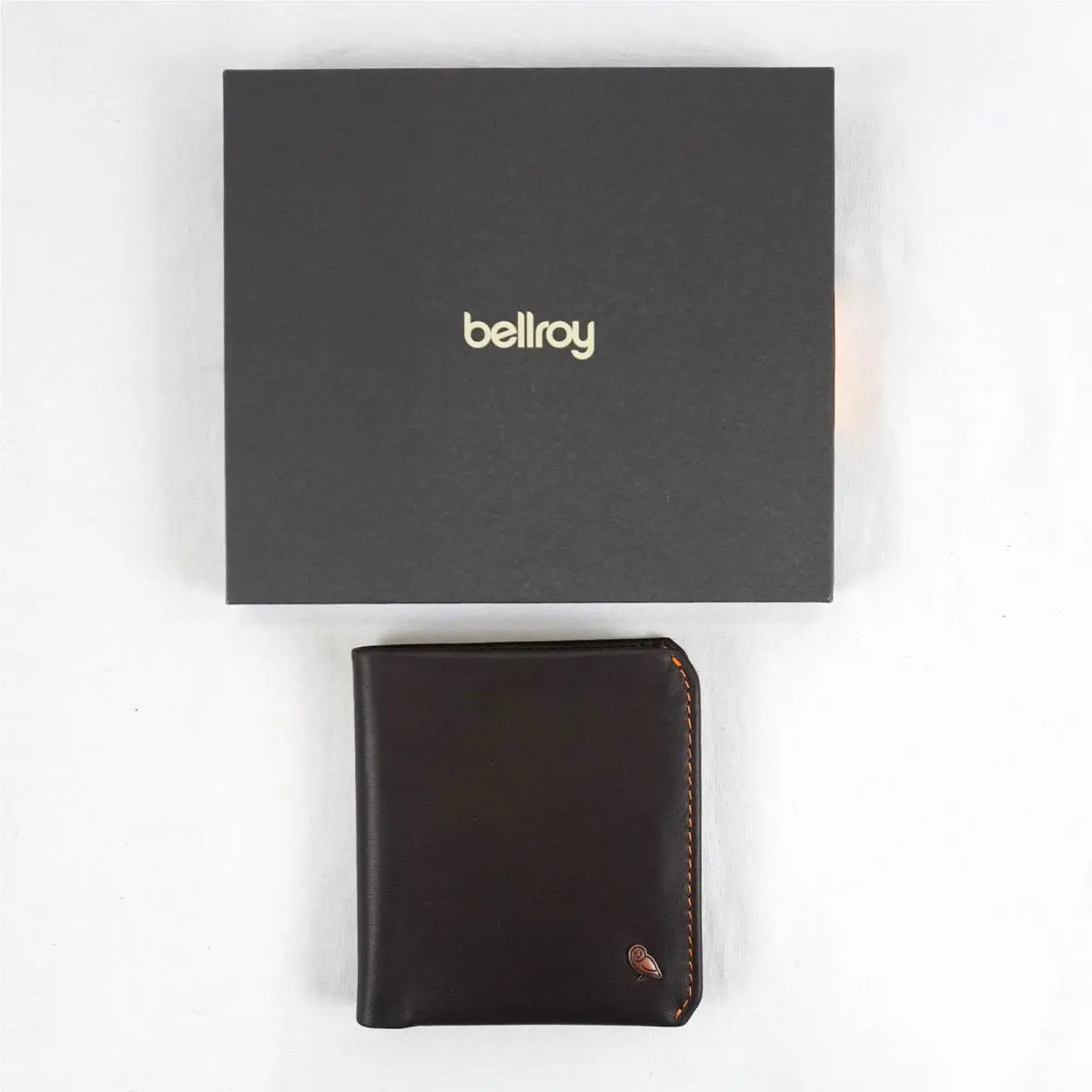 Bellroy Men`s Coin Bifold Wallet In Java Brown Smooth Leather