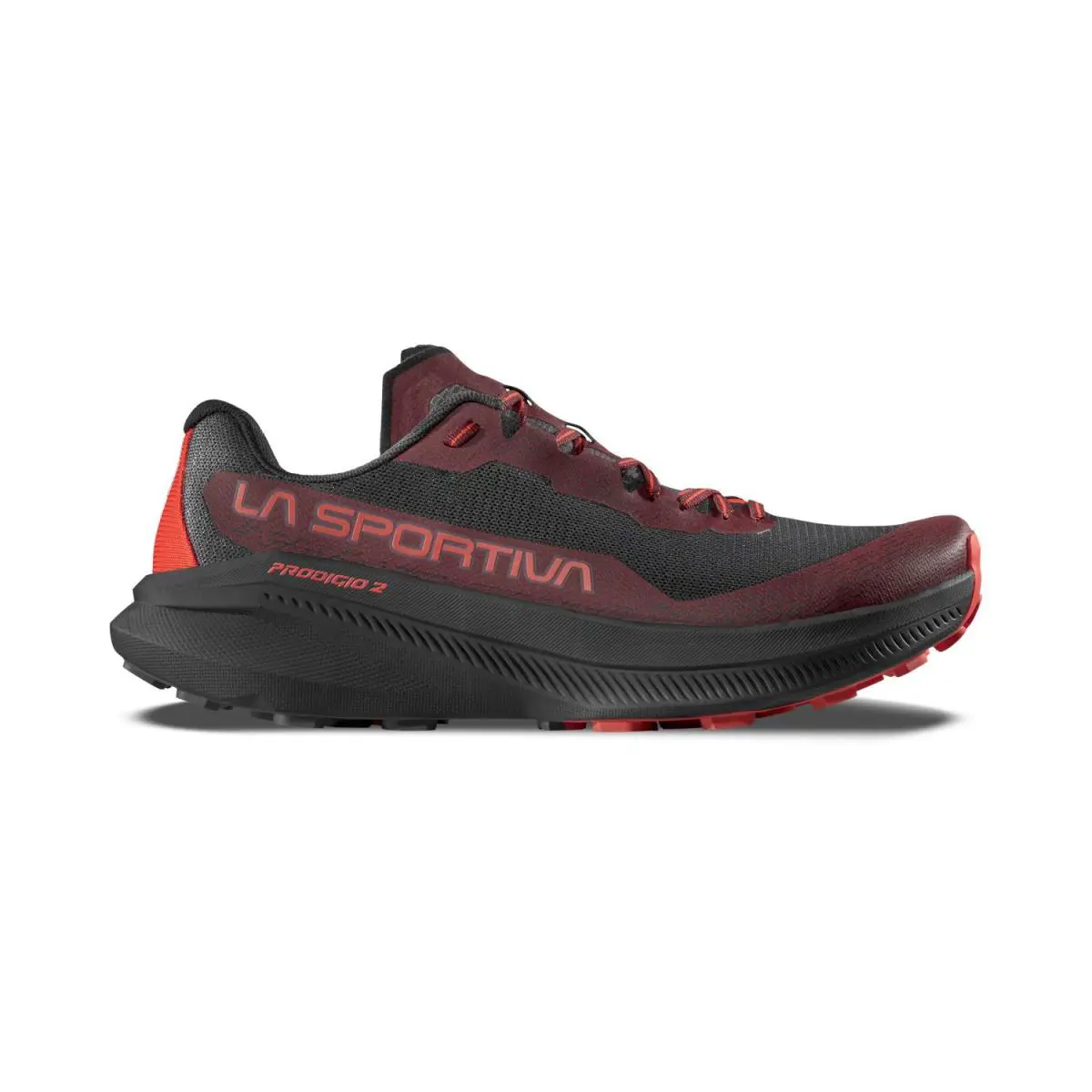 La Sportiva Prodigio 2 Men`s Trail Running Shoes Onyx/mountain Red M42 - Onyx/Mountain Red, Manufacturer: Onyx/Mountain Red
