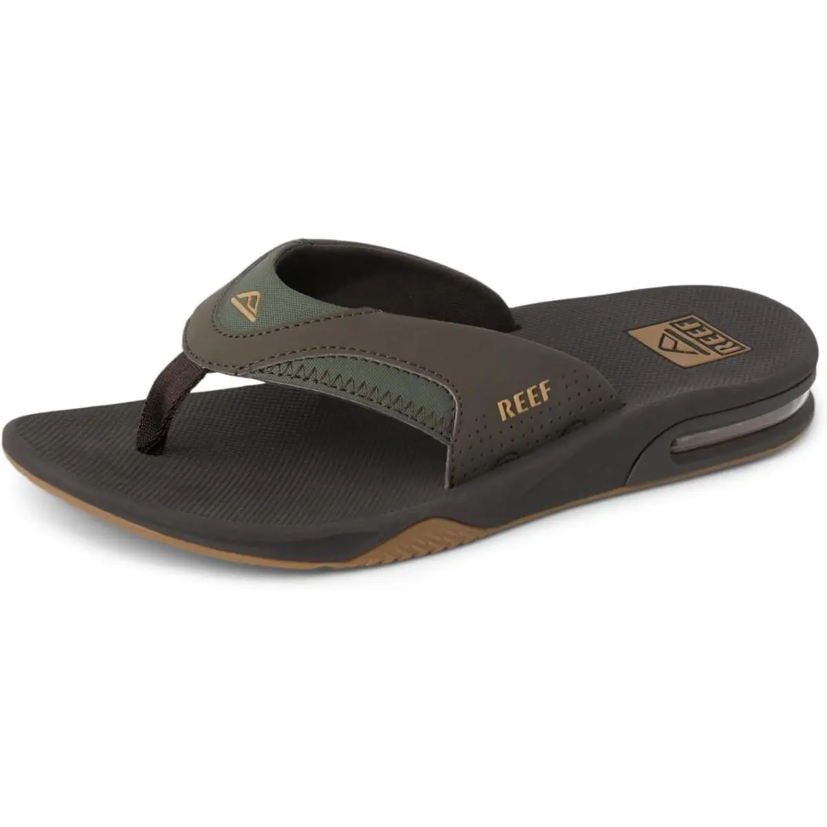 Man Reef Fanning Arch Support Flip Flop Sandal RF2026 Brown/gum