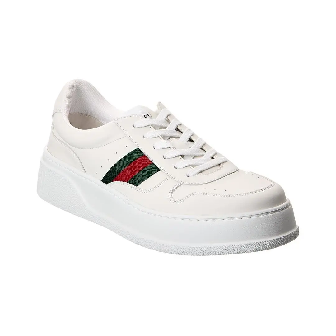Gucci Leather Sneaker Men`s White 7 Uk