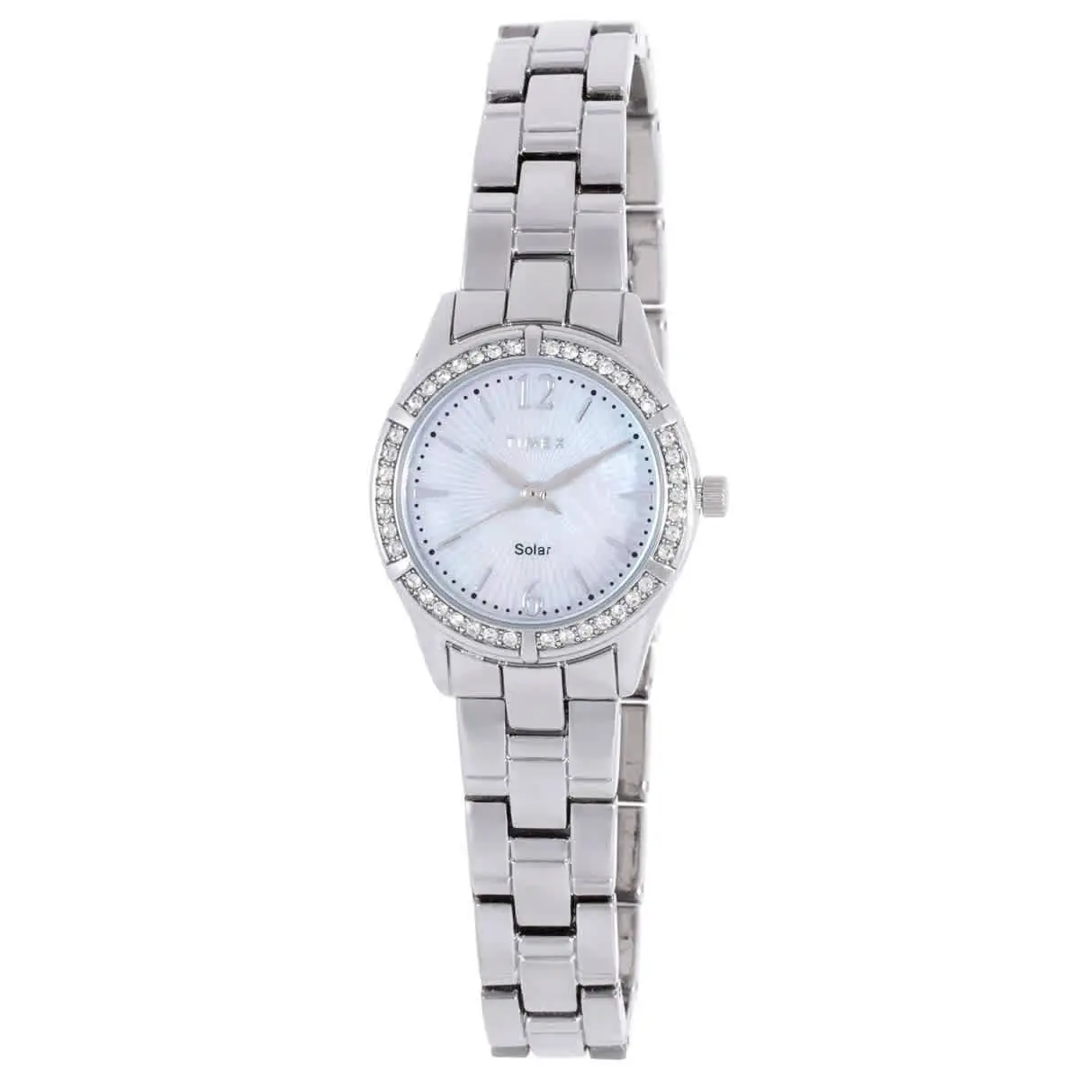 Timex TW2V39300 Trend Silver Dial 28 mm Women`s Watch - Silver-tone, Dial: Silver, Band: Silver-tone