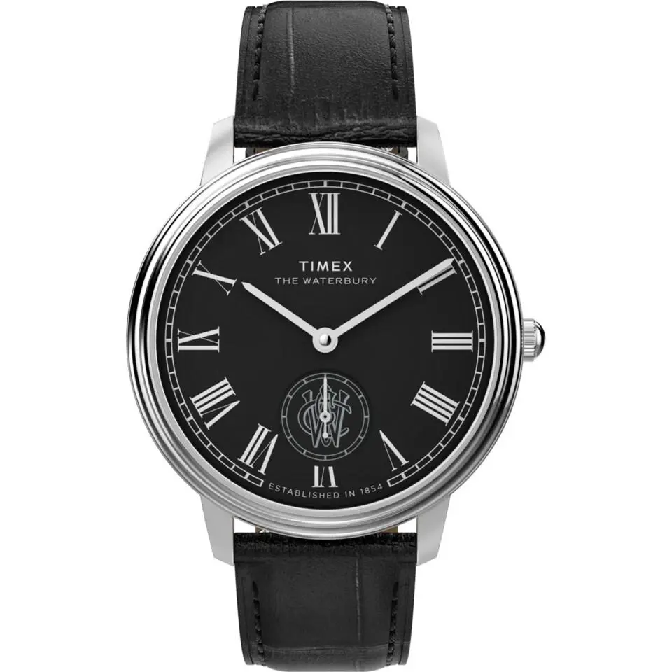 Black Mens Analogue Watch Waterbury Metropolitan TW2Y23200 by Timex