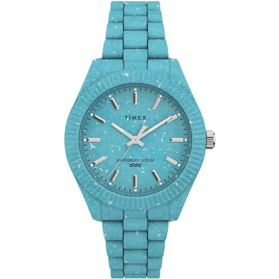 Timex Legacy Ocean 37mm Recycled Plastic Ladies Watch - Dial: Blue