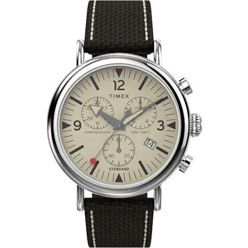 Timex Standard Chronograph 41mm Fabric Strap Watch TW2V43800