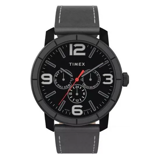 Timex City Multifunction Quartz Black Dial Men`s Watch TW2U15200 44MM WR Watch