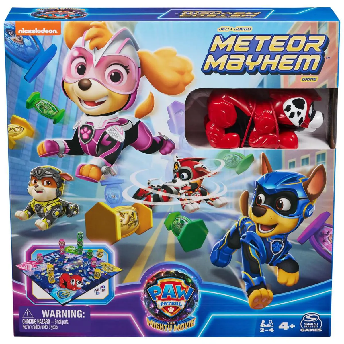 Paw Patrol: The Mighty Movie Meteor Mayhem Game ` Toys Gifts For Movie - Gold
