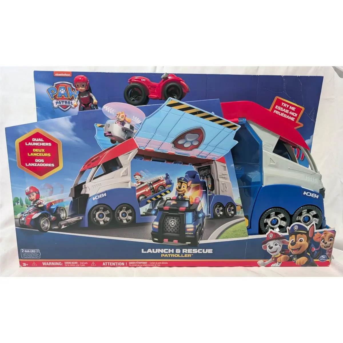 Paw Launch & Rescue Patroller Patrol Launch Rescue Patroller Nickelodeon Dual Launcher For Kids