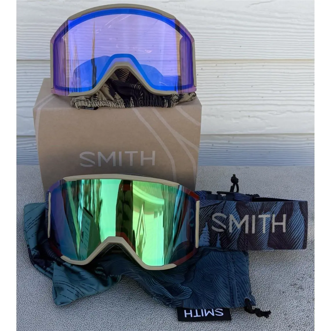 Smith Squad X High Fives Mag Goggles Chromapop Everyday Green