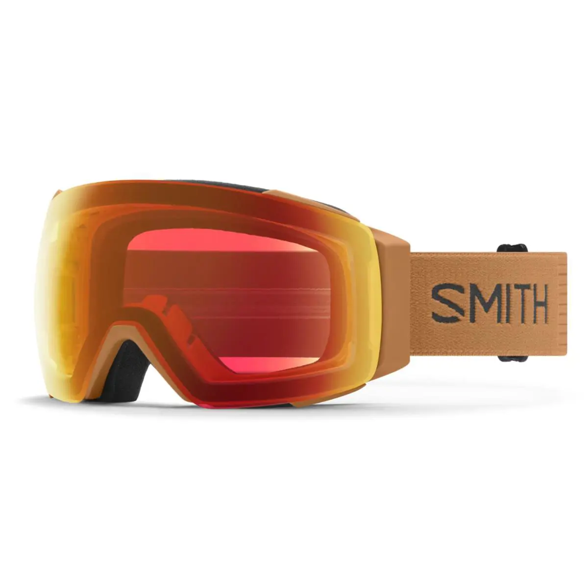 Smith IO Mag Snow Goggles-komodo-chromapop Pro Photochromic Red Mirror Lens
