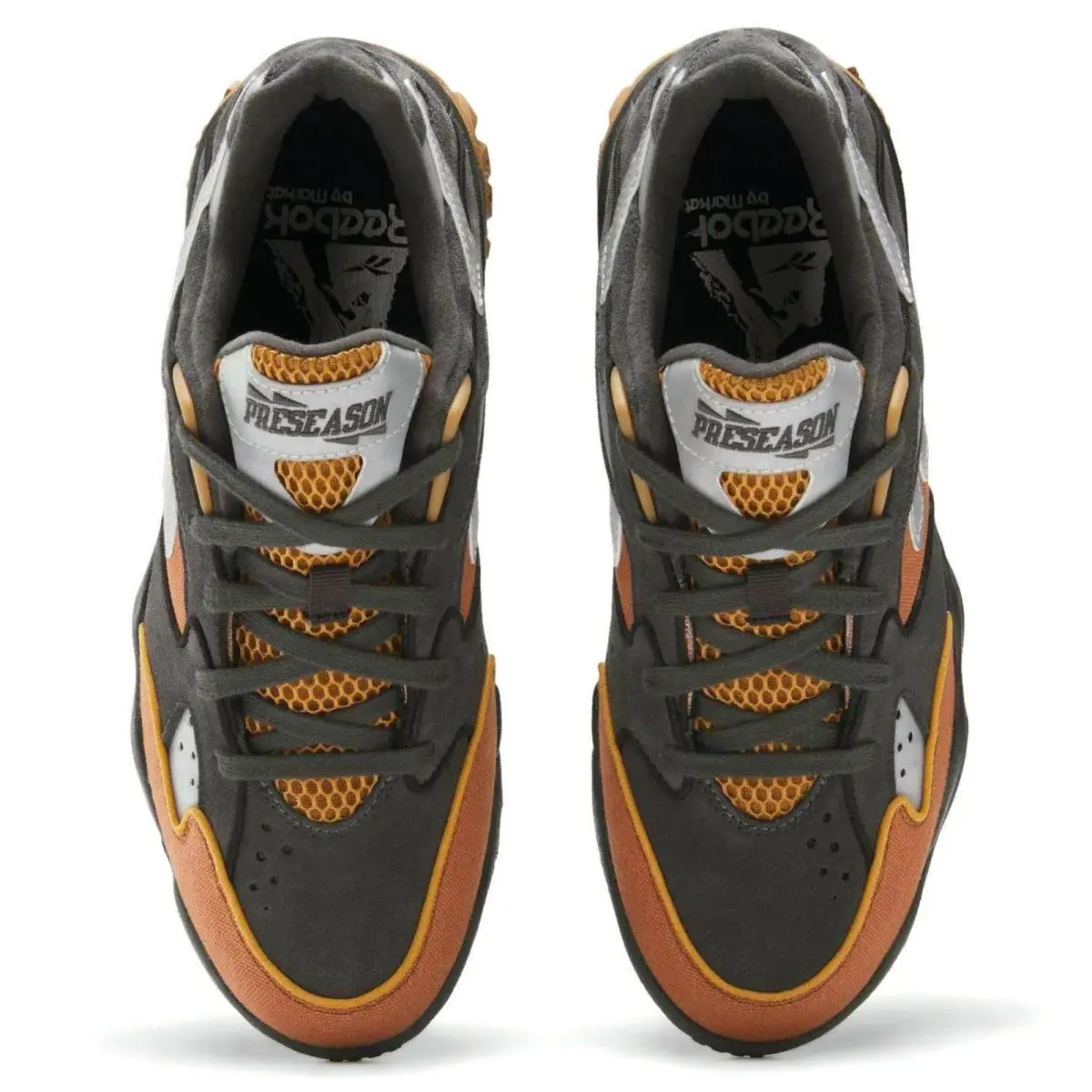 Reebok shoes - Reebok x MARKET Preseason 94 Low - Orange, Manufacturer: Black/Brown/Silver 7