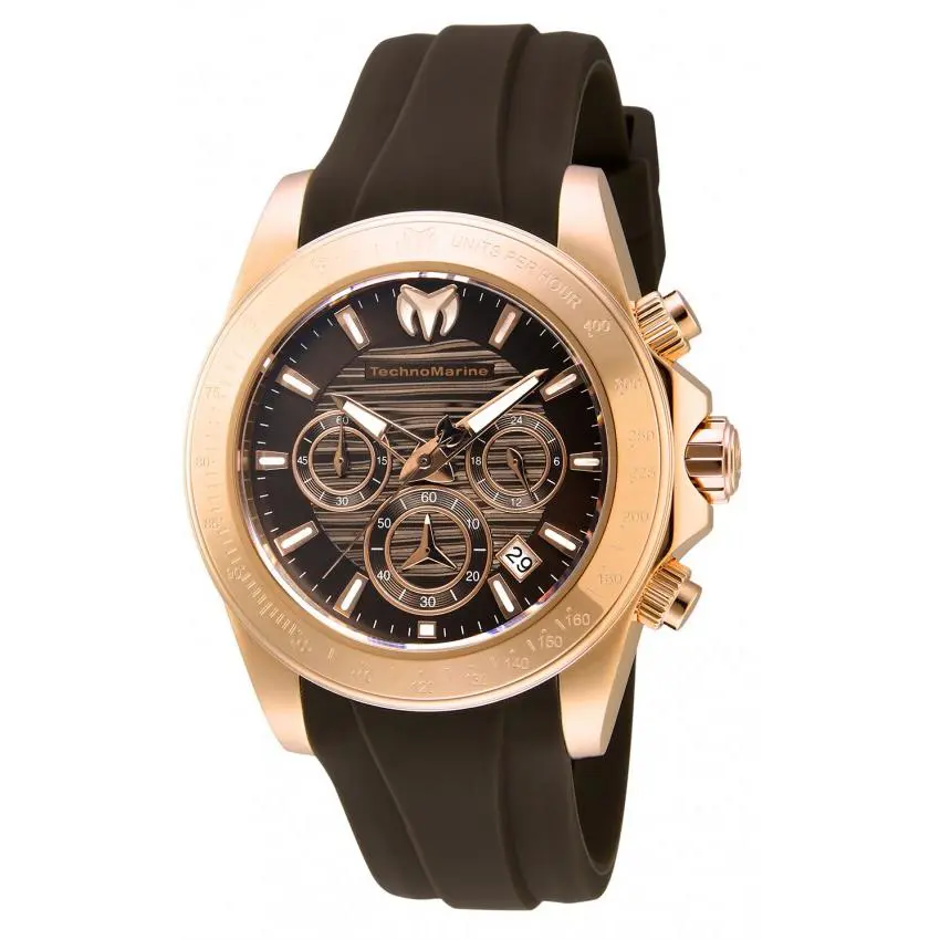 Technomarine Manta Chronograph Quartz Brown Dial Men`s Watch TM-219038