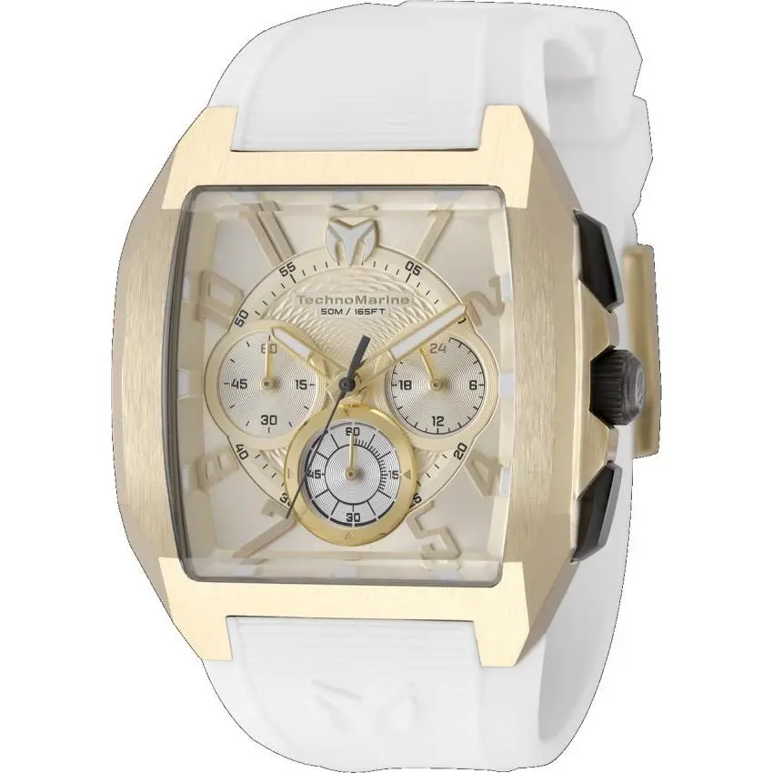 Technomarine Aqua Quadrant Men`s Quartz VD54 Watch - 41mm White TM-225116 by TechnoMarine