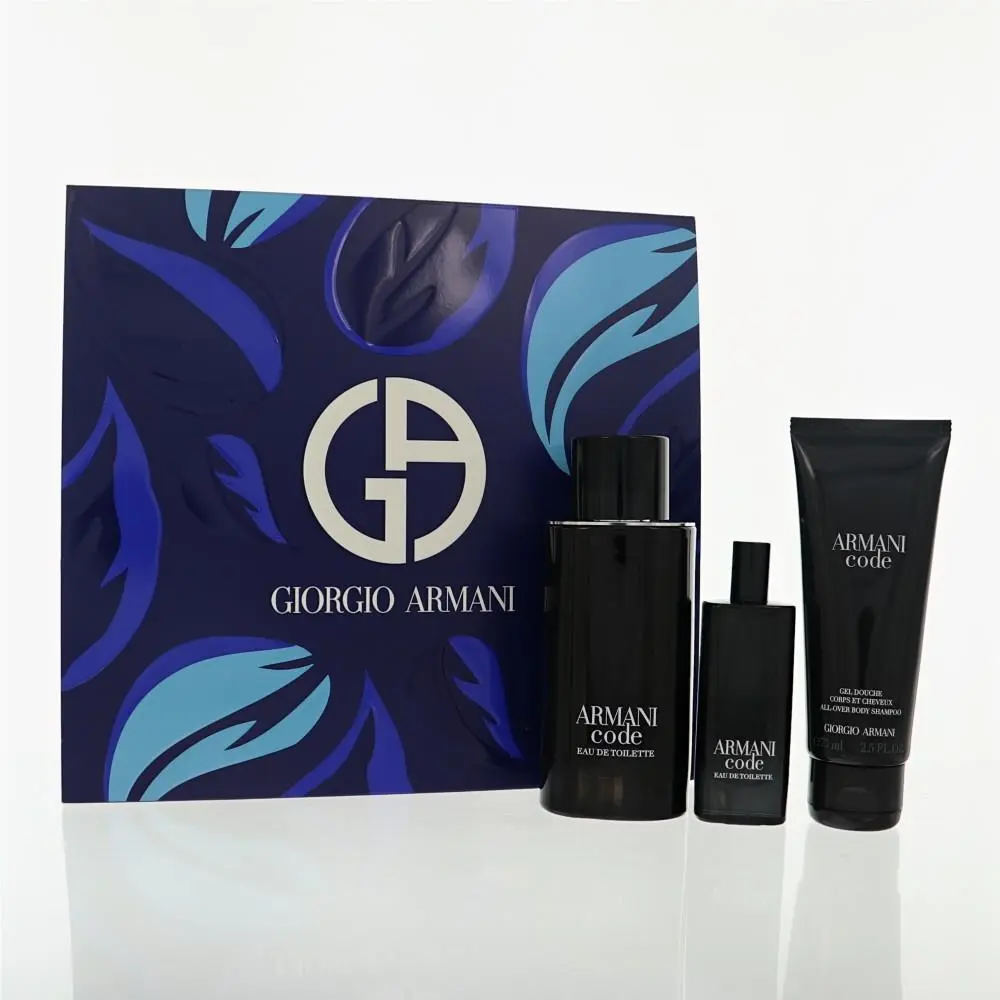 Armani Code by Giorgio Armani Gift Set For Men 3 Piece Set For Men: 4.2 Oz Eau