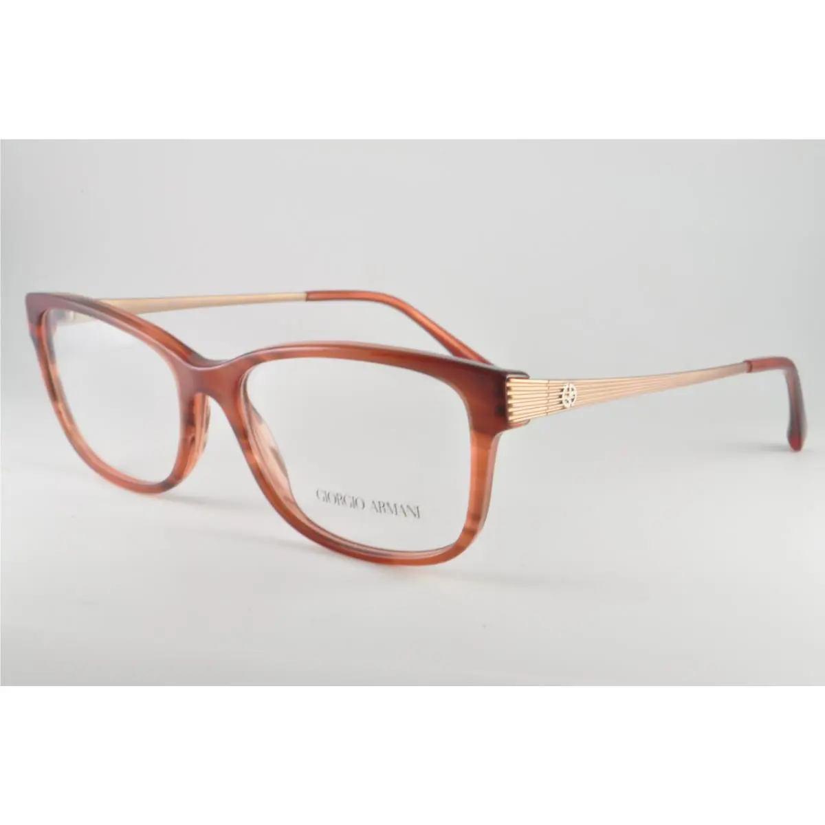 Giorgio Armani Eyeglasses AR 7098 5488 Striped Brown Size 54-16-140
