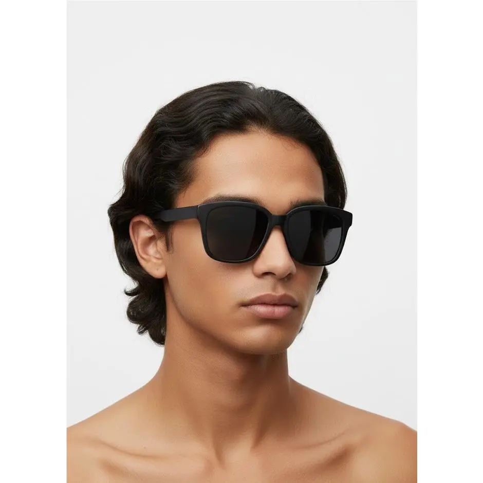 Mcqueen Women 56mm Square Sunglasses Black Black Grey
